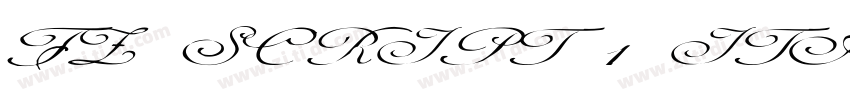 FZ SCRIPT 1 ITALIC字体转换